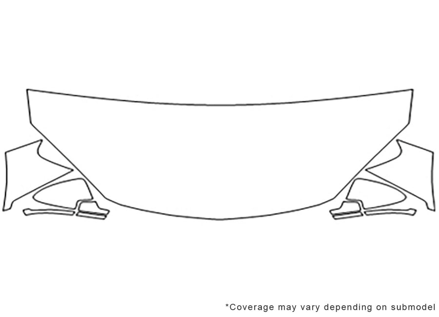 g6 Avery Dennison Clear Bra Hood Precut PPF Diagram