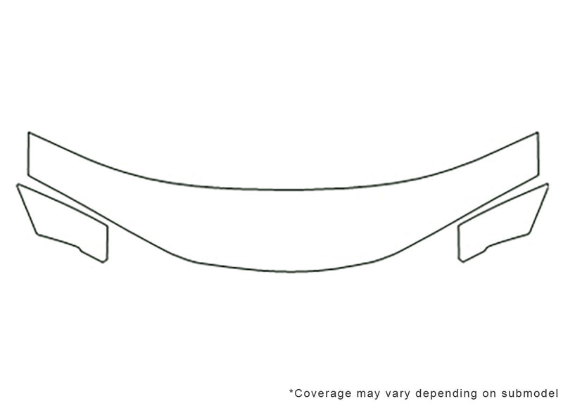 grand am Avery Dennison Clear Bra Hood Precut PPF Diagram