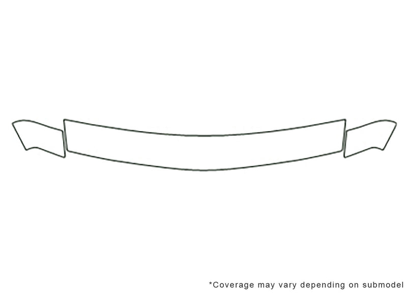 grand prix 3M Clear Bra Hood Precut PPF Diagram