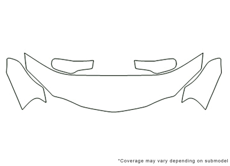 grand prix Avery Dennison Clear Bra Hood Precut PPF Diagram