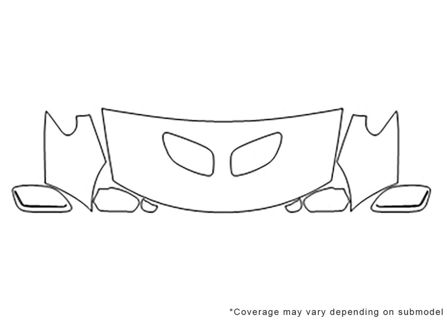 gto 3M Clear Bra Hood Precut PPF Diagram