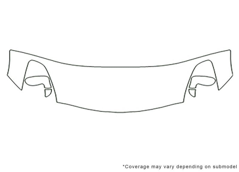 solstice Avery Dennison Clear Bra Hood Precut PPF Diagram