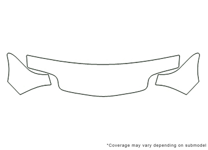 sunfire Avery Dennison Clear Bra Hood Precut PPF Diagram