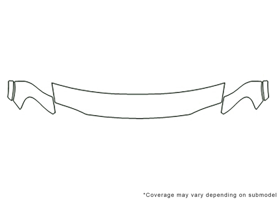 trans port Avery Dennison Clear Bra Hood Precut PPF Diagram