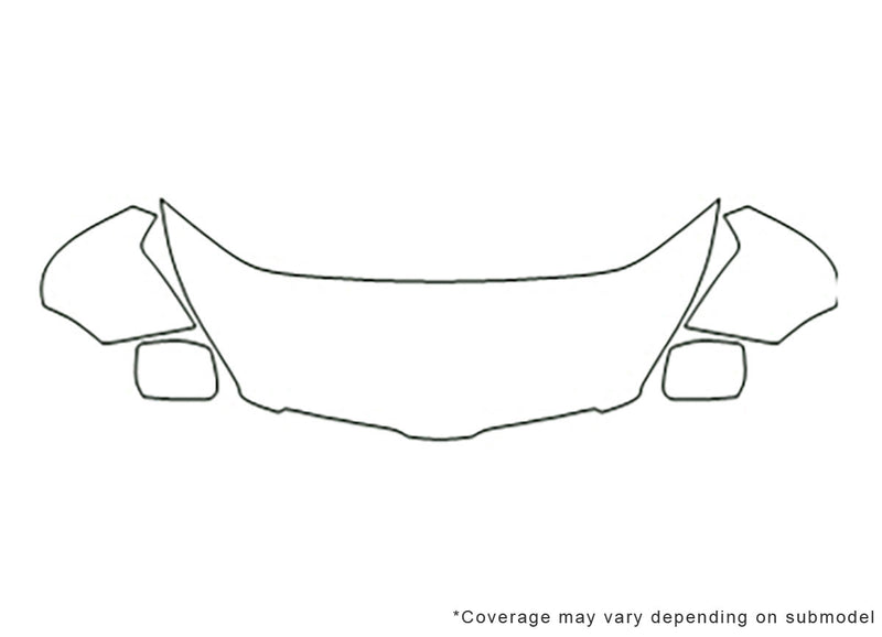 vibe 3M Clear Bra Hood Precut PPF Diagram