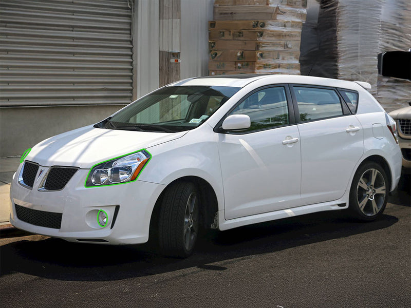 pontiac vibe 2009-2010 Headlight Protection Installation Location