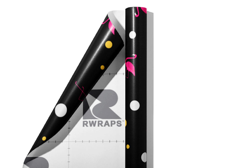 Poolside Pleasantries Birds Wrap Film Sheets~Rwraps Series 914 Poolside Pleasantries Birds Scrolled Sheet~3