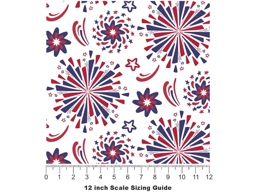 Pop Off Americana Vinyl Film Pattern Size 12 inch Scale~Rwraps Pop Off Americana Sizing Chart~3