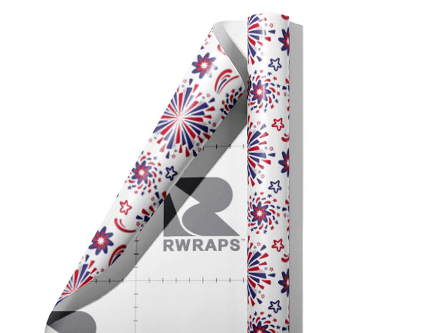 Pop Off Americana Wrap Film Sheets~Rwraps Series 914 Pop Off Americana Scrolled Sheet~4