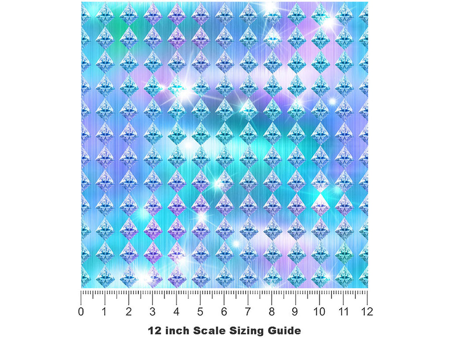 Pop The Question Gemstone Vinyl Film Pattern Size 12 inch Scale~Rwraps Pop The Question Gemstone Sizing Chart~2