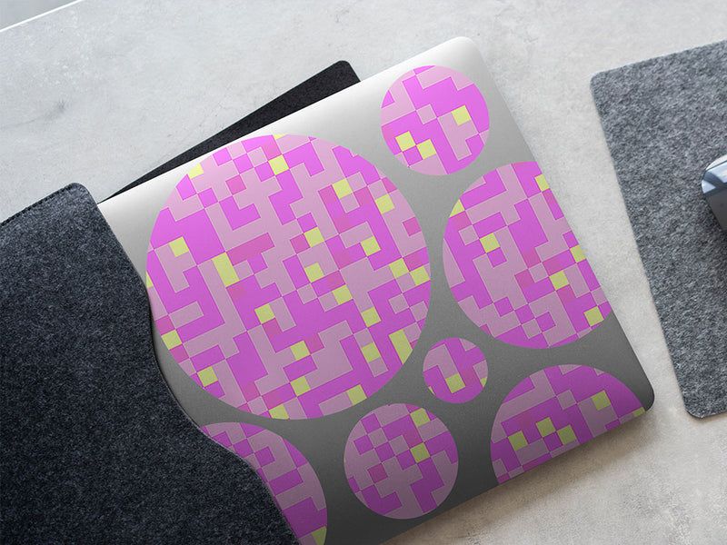 popped bubblegum pixel DIY Laptop Stickers