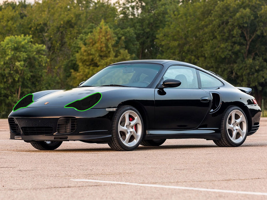 porsche 911 1999-2001 Headlight Tint Location