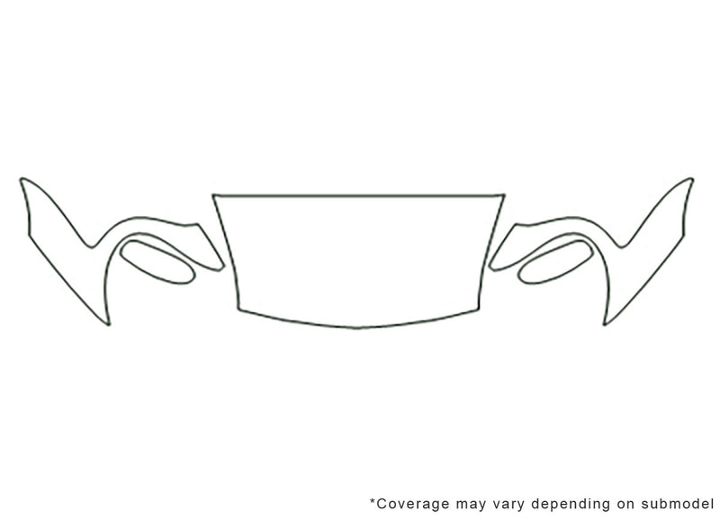 911 Avery Dennison Clear Bra Hood Precut PPF Diagram