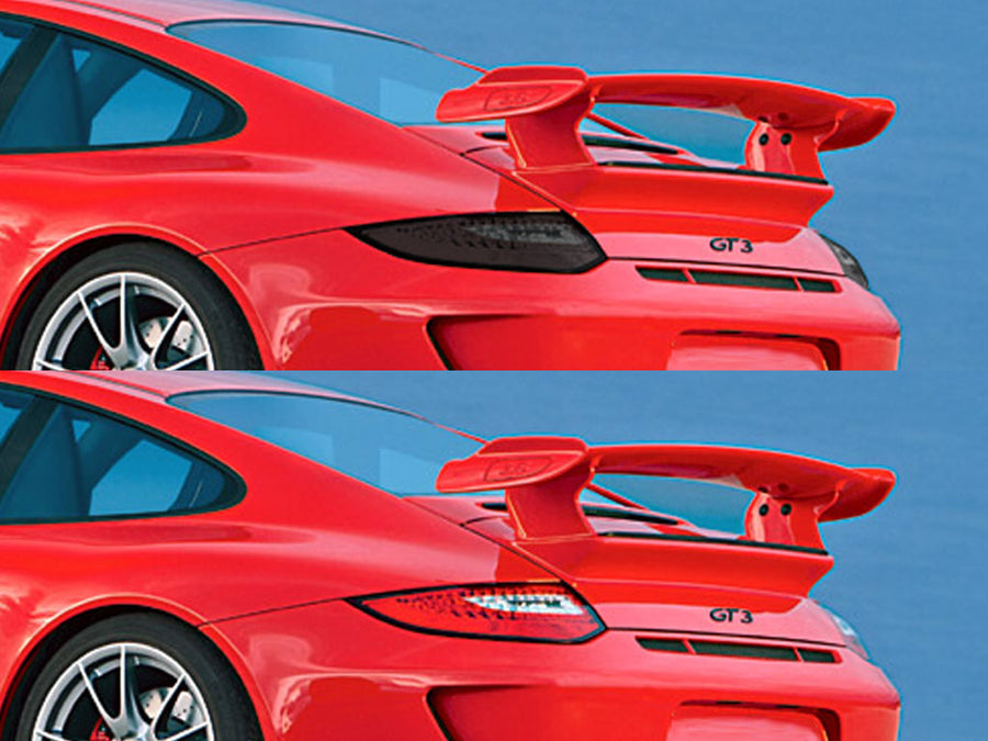 911 Before and After Smoked Taillights