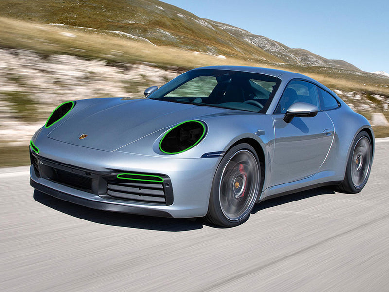 porsche 911 2020-2025 Headlight Tint Location