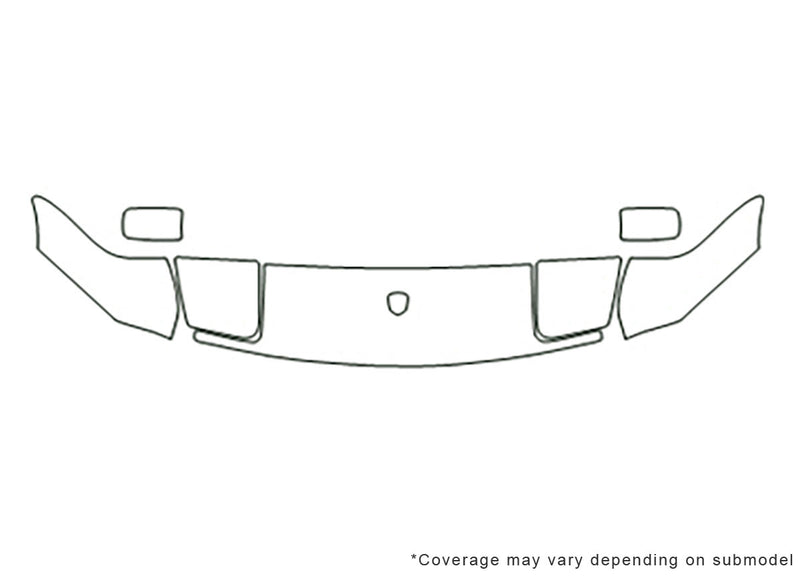 944 Avery Dennison Clear Bra Hood Precut PPF Diagram