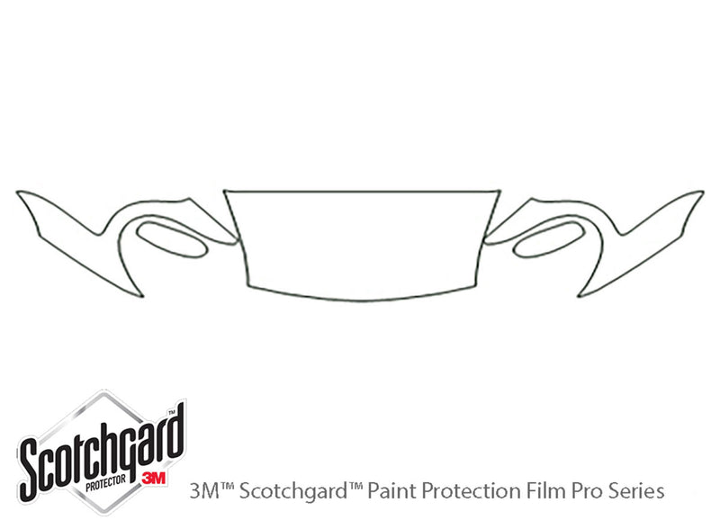 boxster 3M Clear Bra Hood Precut PPF Diagram