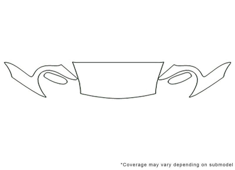 boxster Avery Dennison Clear Bra Hood Precut PPF Diagram