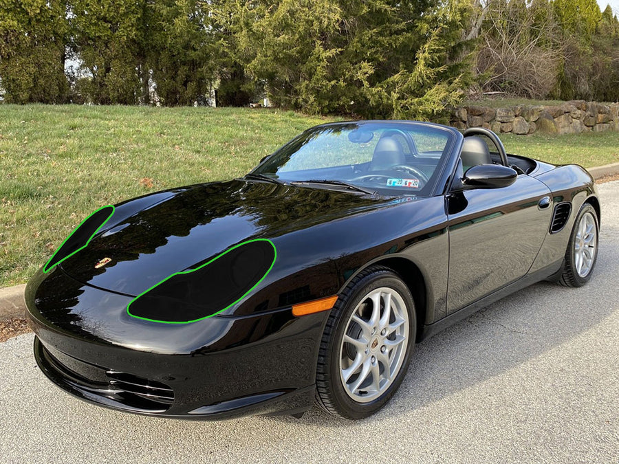 porsche boxster 1997-2004 Headlight Tint Location