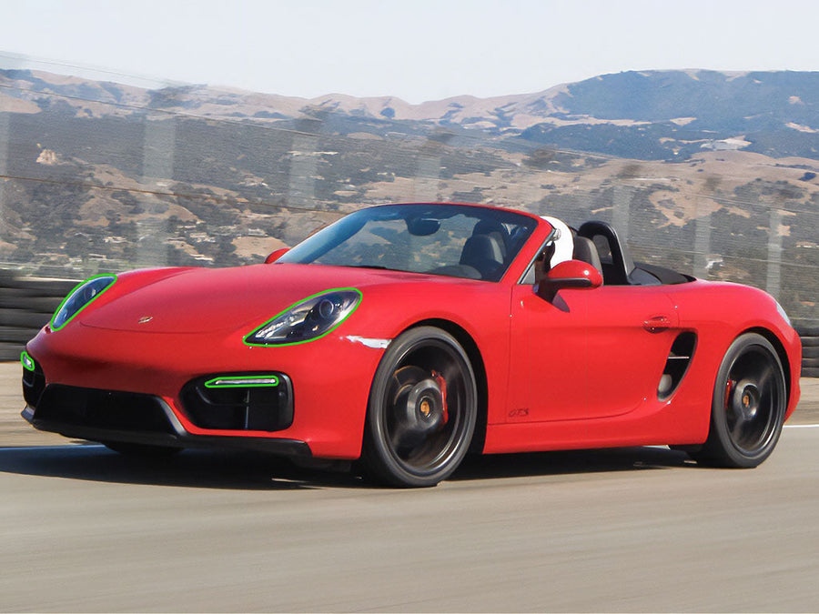 porsche boxster 2013-2016 Headlight Protection Installation Location