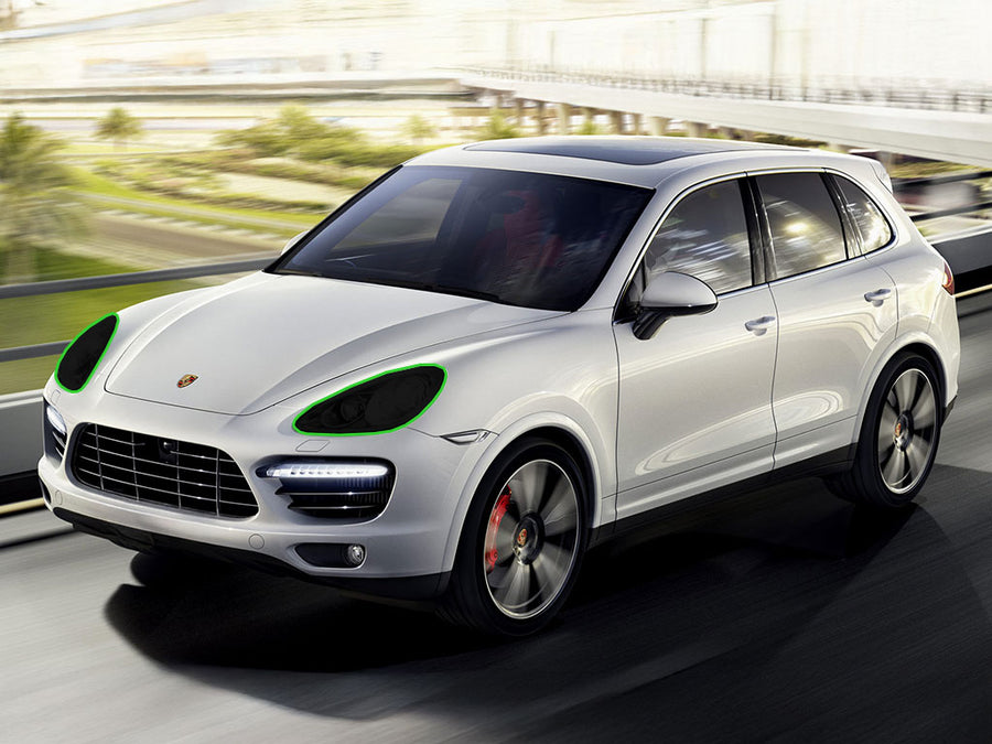 porsche cayenne 2011-2014 Headlight Tint Location