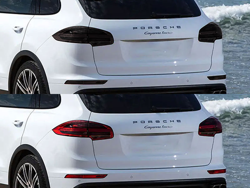 cayenne Before and After Smoked Taillights