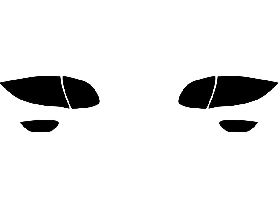 cayenne Precut Tail Light Tint Diagram