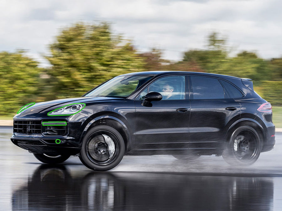 porsche cayenne 2015-2018 Headlight Protection Installation Location