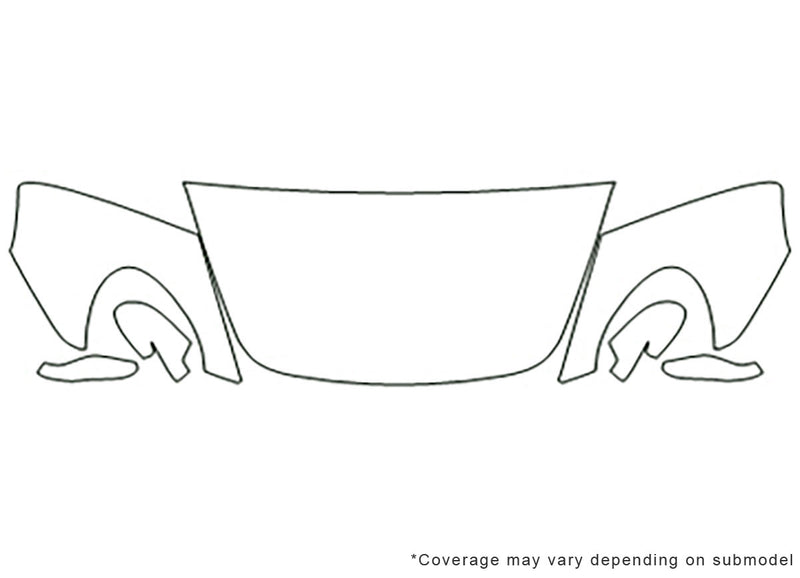 cayman 3M Clear Bra Hood Precut PPF Diagram