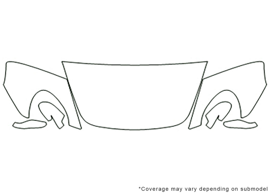 cayman 3M Clear Bra Hood Precut PPF Diagram