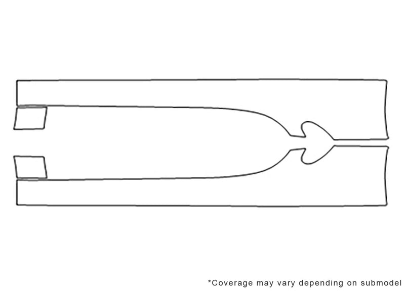 cayman 3M Clear Bra Door Cup Precut PPF Diagram