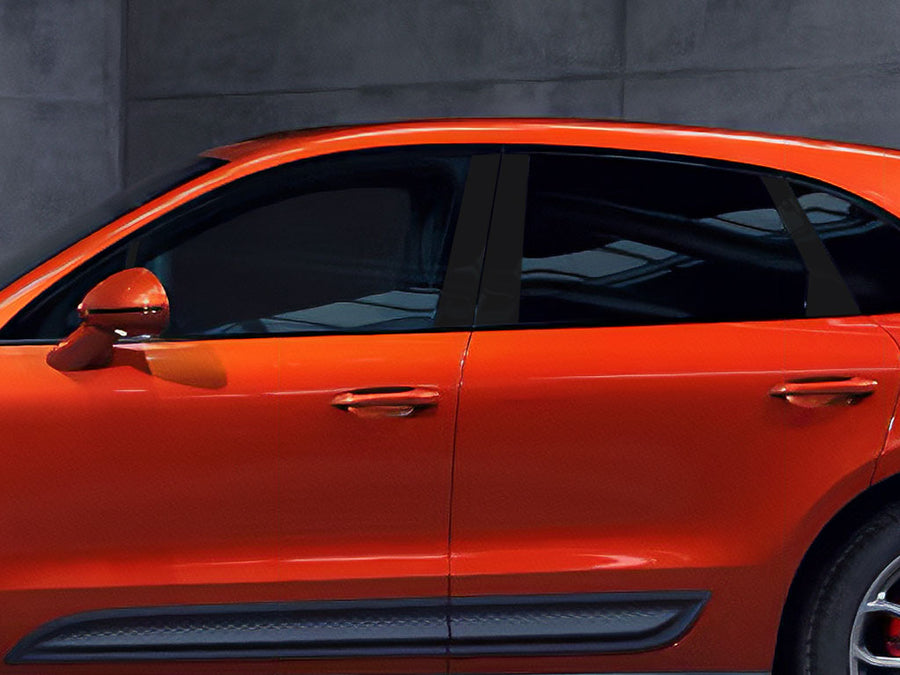 porsche macan 2015-2021 Gloss Black Pillar Cover Diagram