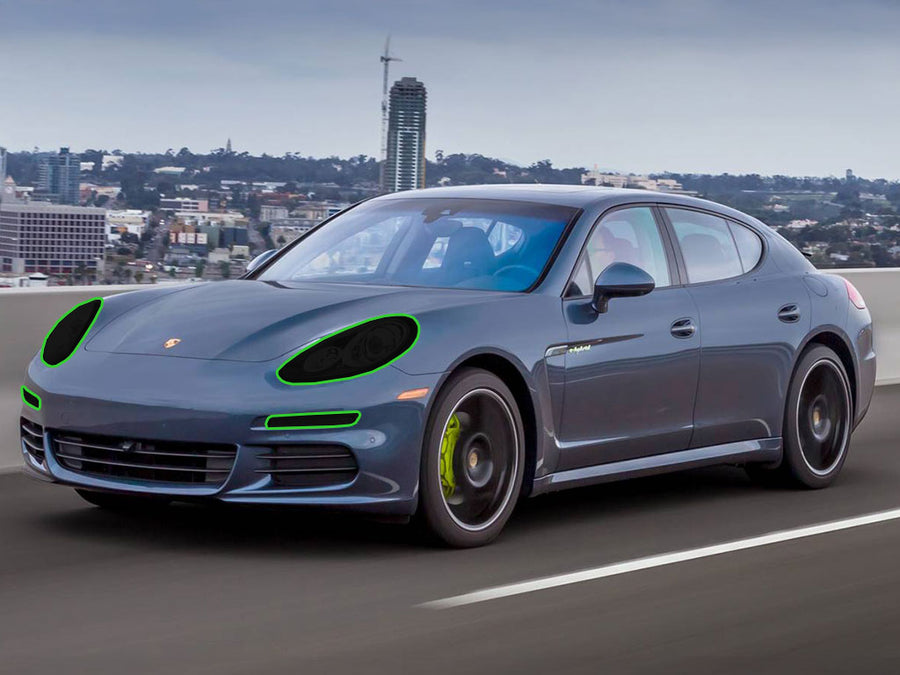 porsche panamera 2014-2016 Headlight Tint Location