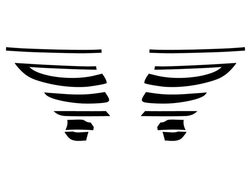panamera Precut Tail Light Tint Diagram