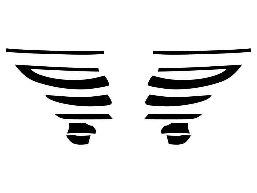 panamera Precut Tail Light Tint Diagram