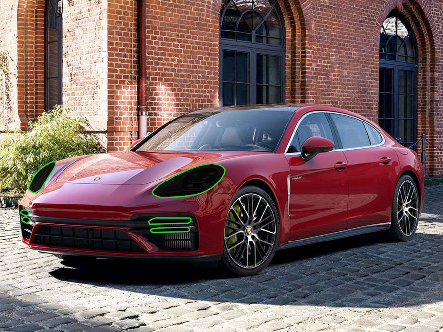 porsche panamera 2017-2023 Headlight Tint Location