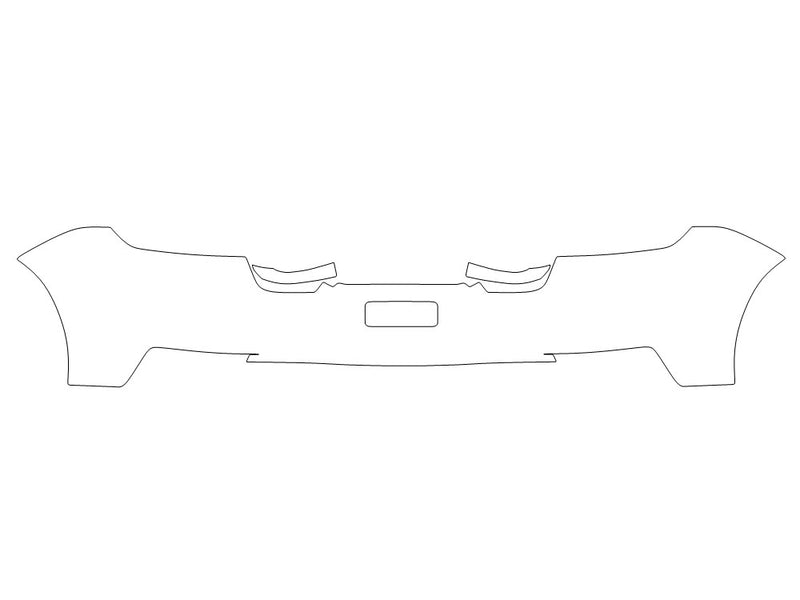 panamera 3M Clear Bra Door Cup Precut PPF Diagram