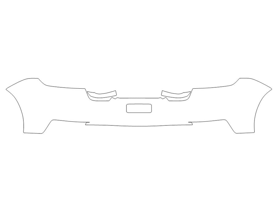 panamera 3M Clear Bra Door Cup Precut PPF Diagram