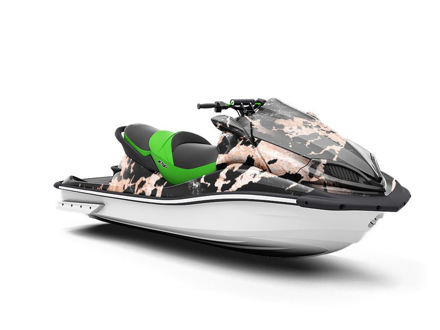 Porto Black Marble Jet Ski Vinyl Customized Wrap