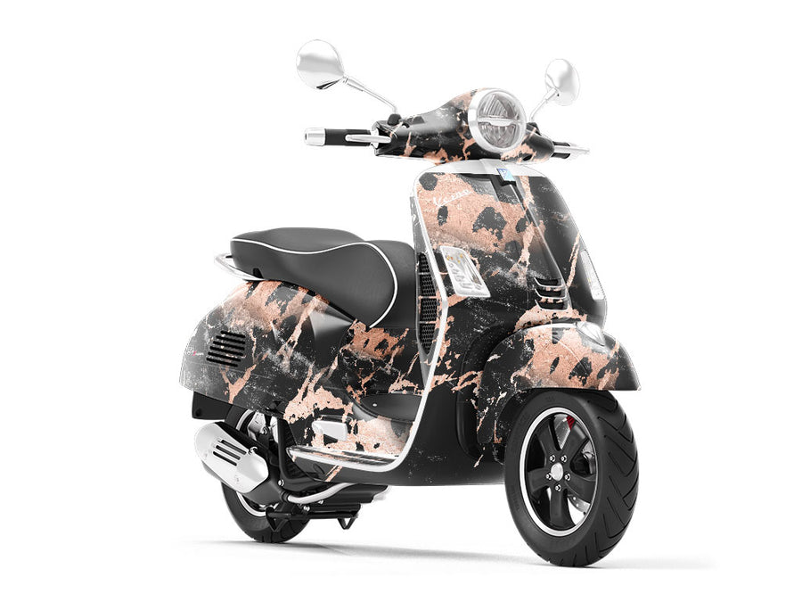 Porto Black Marble Vespa Scooter Wrap Film