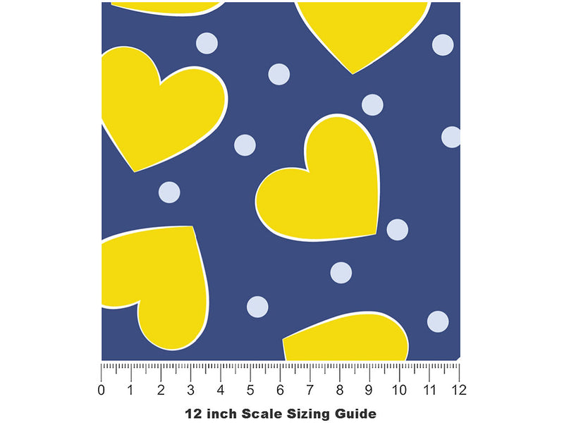 Pouring Out Heart Vinyl Film Pattern Size 12 inch Scale~Rwraps Pouring Out Heart Sizing Chart~2