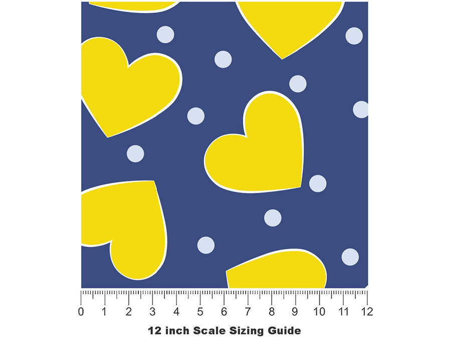 Pouring Out Heart Vinyl Film Pattern Size 12 inch Scale~Rwraps Pouring Out Heart Sizing Chart~2