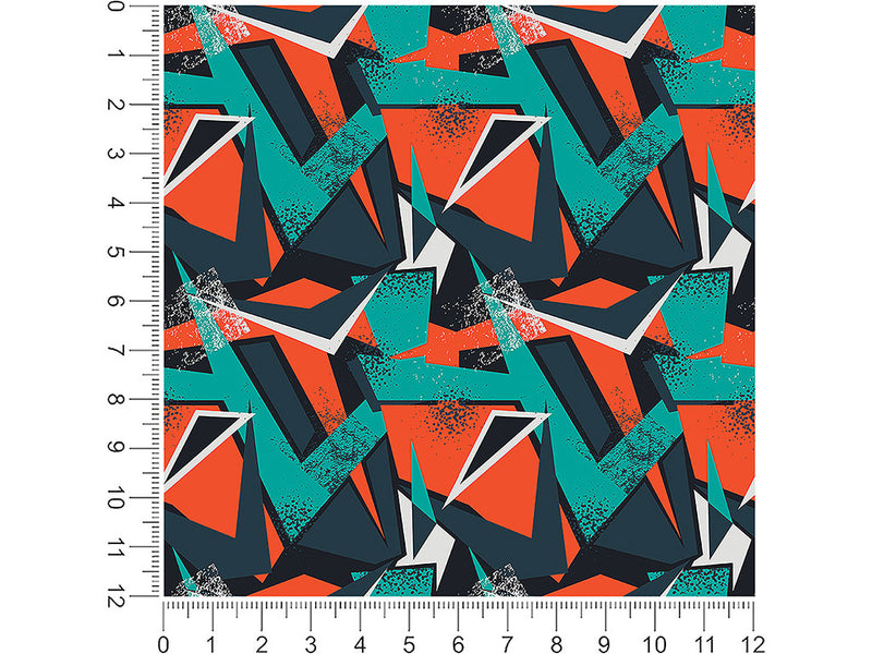 practice clothes abstract geometric 1ft x 1ft Craft Sheets