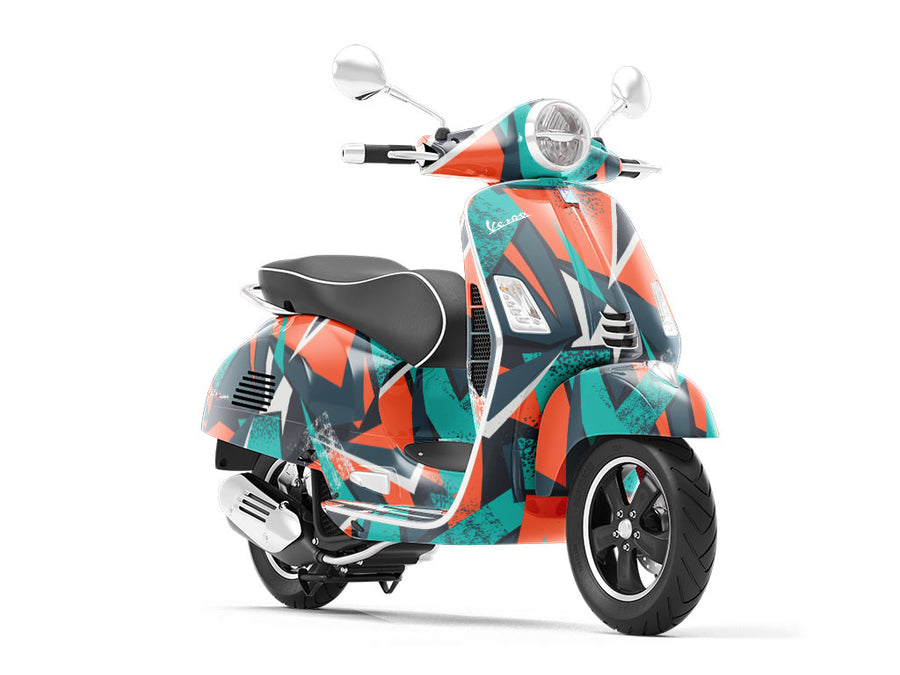 Practice Clothes Abstract Vespa Scooter Wrap Film