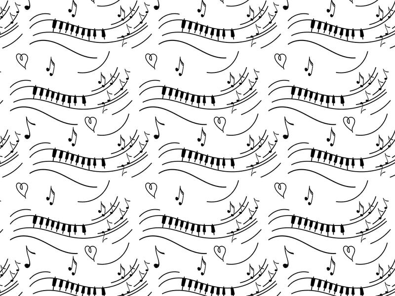 Practice Scales Music Vinyl Wrap Pattern~Rwraps Series 914 Digitally Printed Vinyl Wrap~0