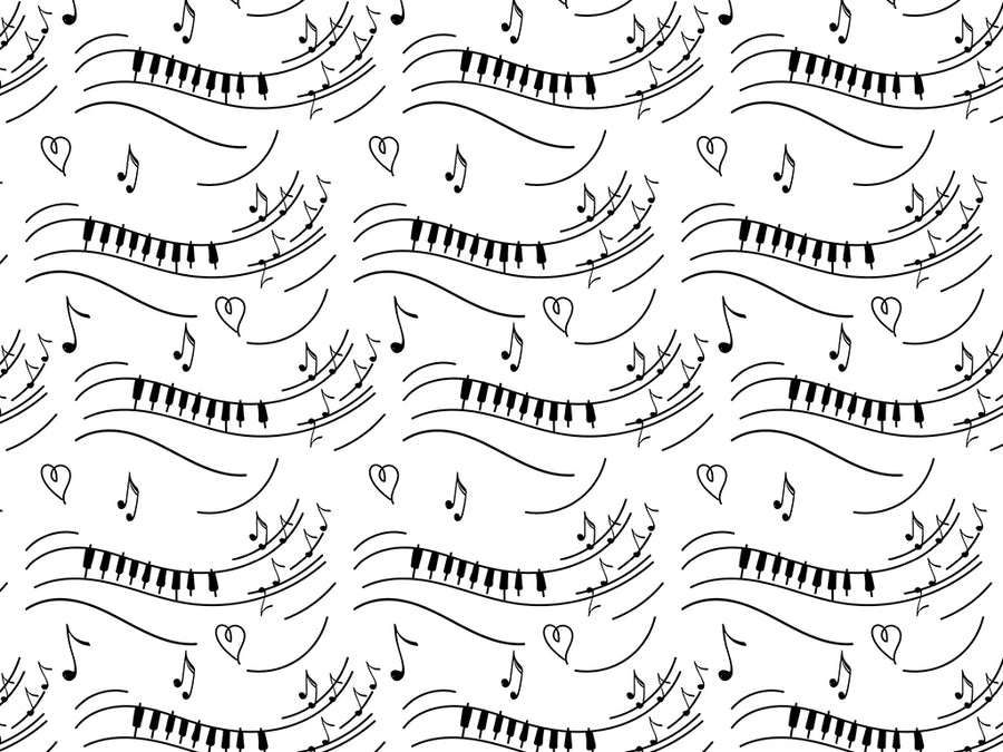 Practice Scales Music Vinyl Wrap Pattern~Rwraps Series 914 Digitally Printed Vinyl Wrap~0