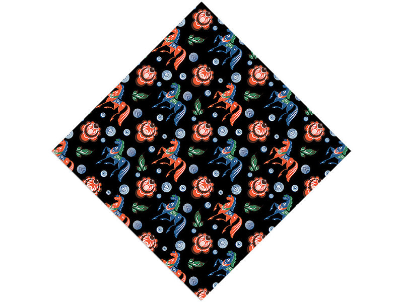 Prancing Ponies Animal Vinyl Wrap Pattern