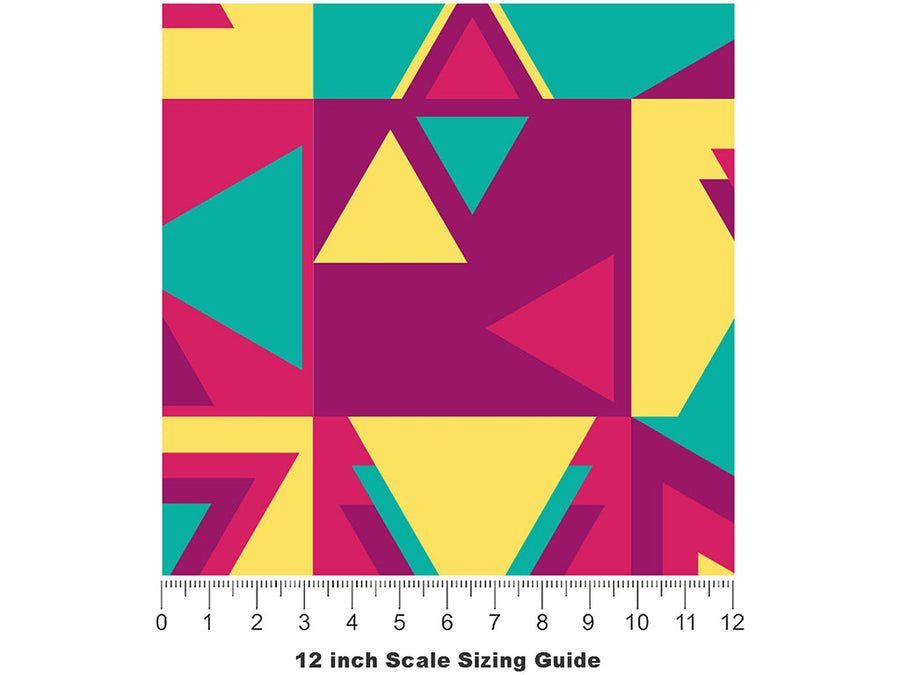 Prank Call Abstract Vinyl Film Pattern Size 12 inch Scale~Rwraps Prank Call Abstract Sizing Chart~2