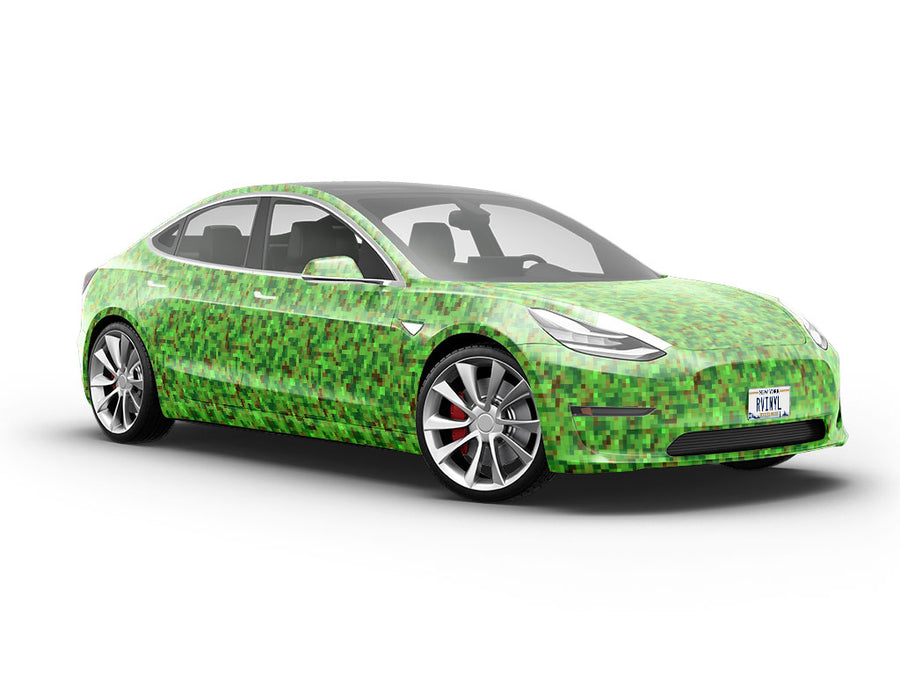 Praying Mantis Pixel Vehicle Vinyl Wrap