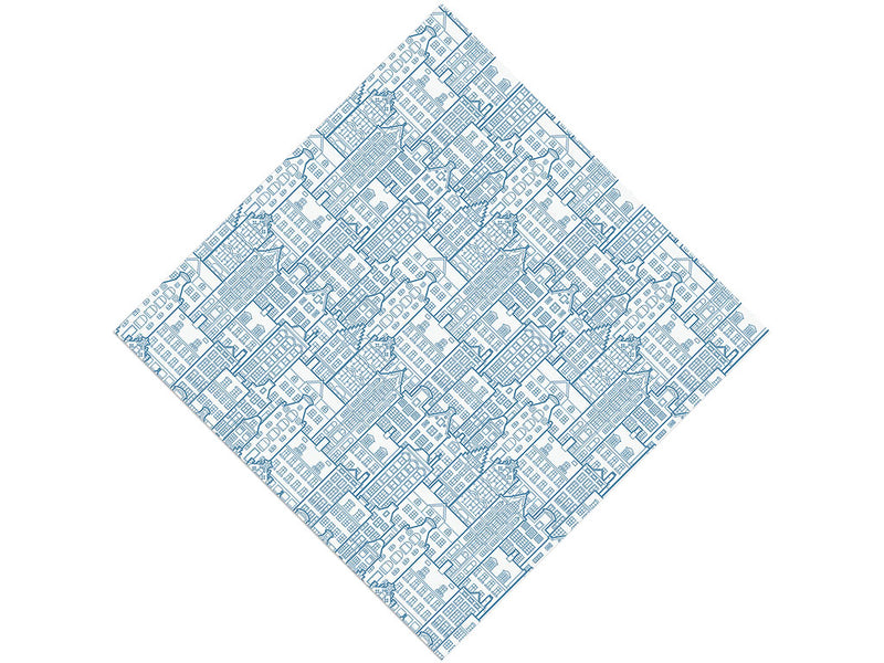 Pre-War Buildings Cityscape Vinyl Wrap Pattern